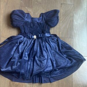 Elegant Navy Blue Kids Dress
